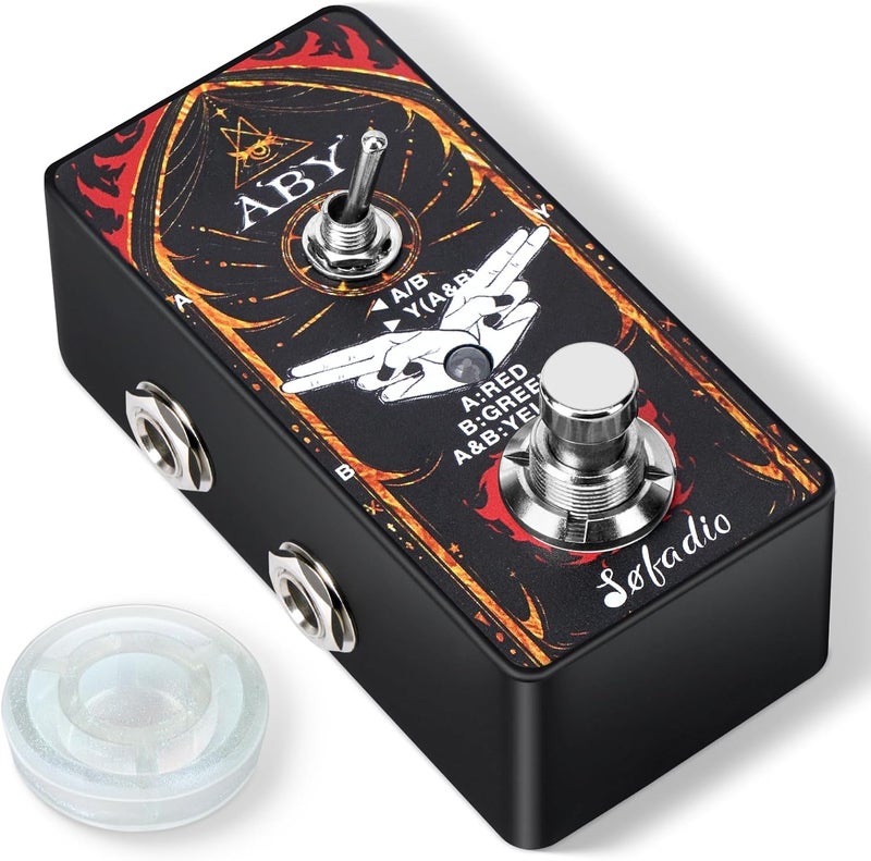 SOFADIO ABY Box Line Selector AB Switch Mini Guitar Effect Pedal True Bypass (ABY) - Image 1